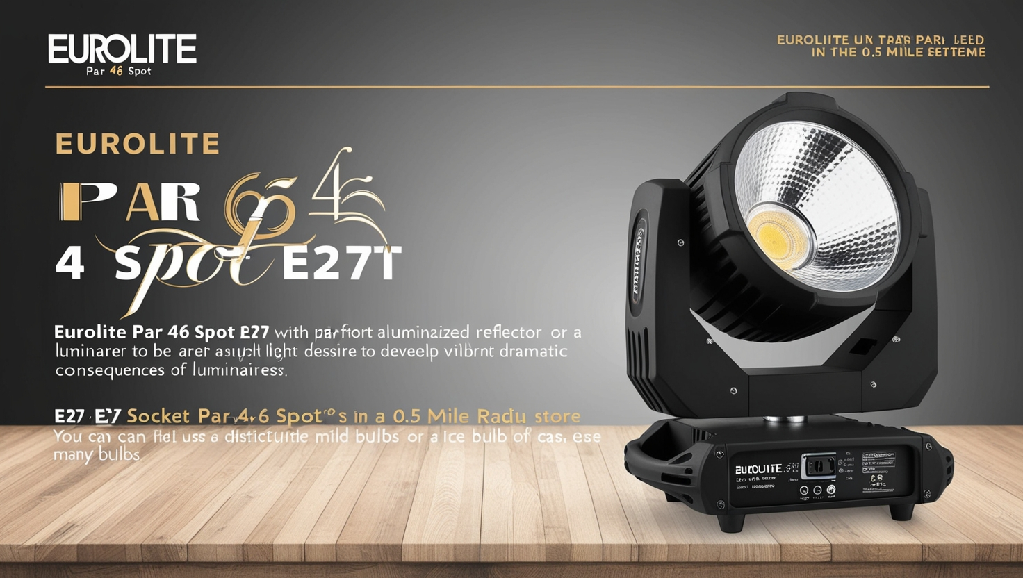 Eurolite Par 46 Spot E27 in a 0.5 mile radius store