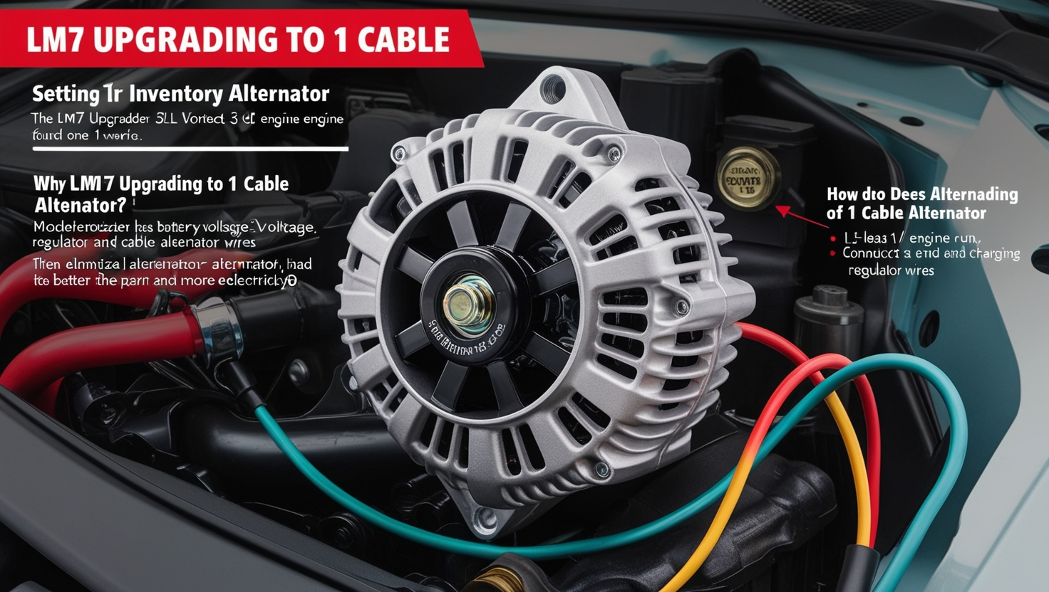 LM7 upgrading to 1 cable alternator