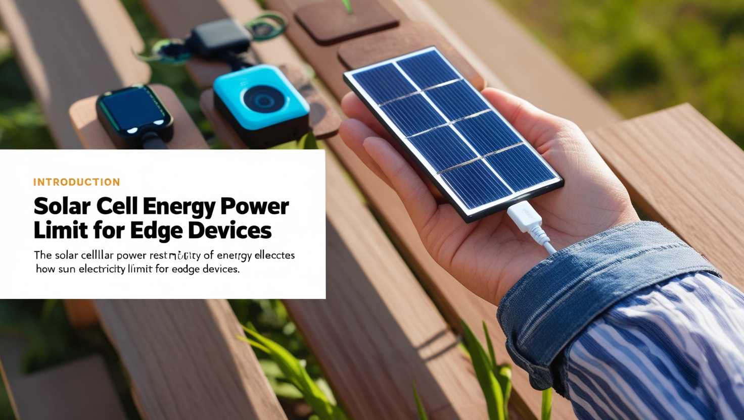 Solar Cell Power Limit for Edge Device