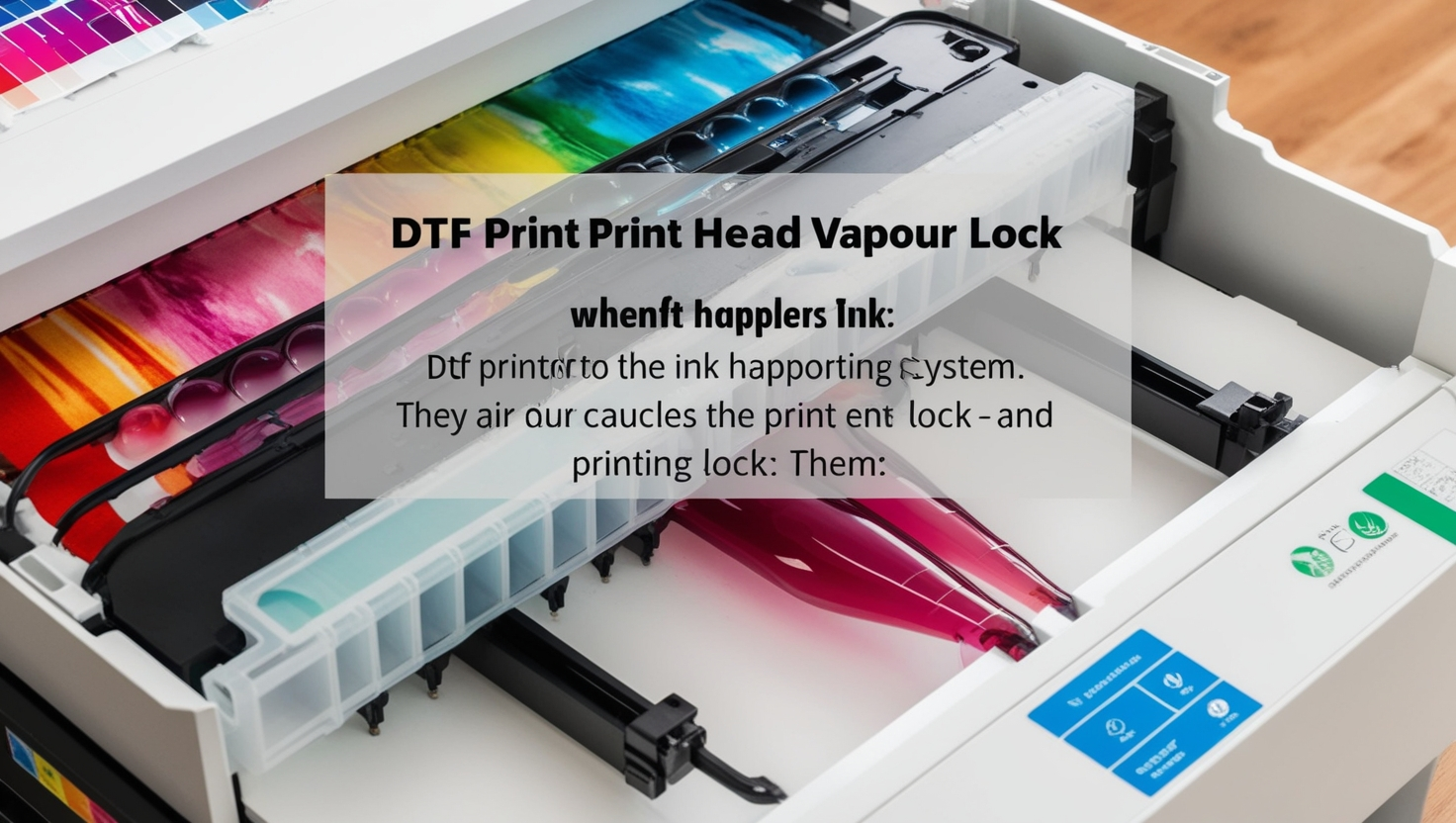 DTF Print Head Vapor Lock