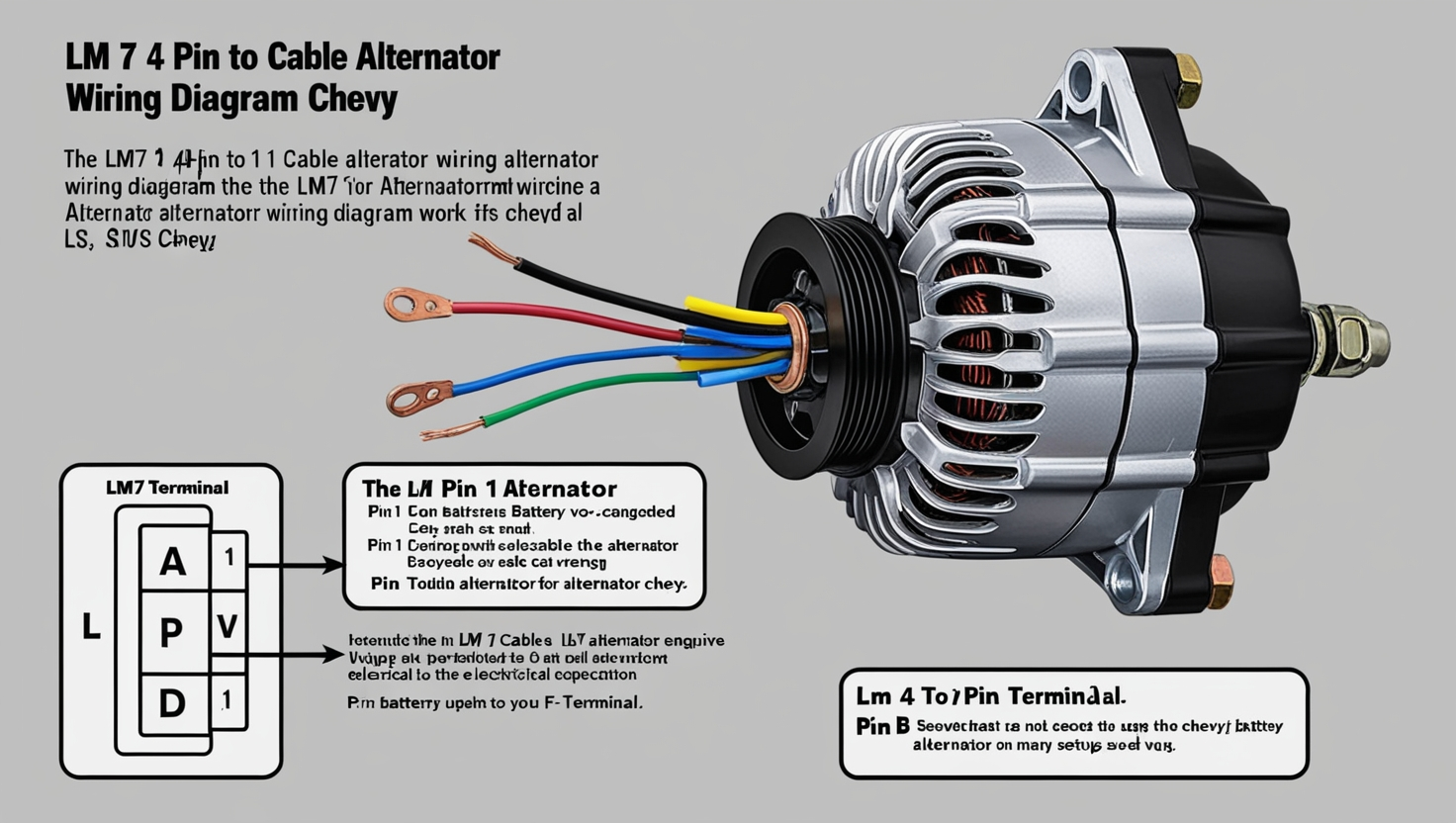 LM 7 4 Pin To 1 Cable Alternator Wiring Diagram Chevy