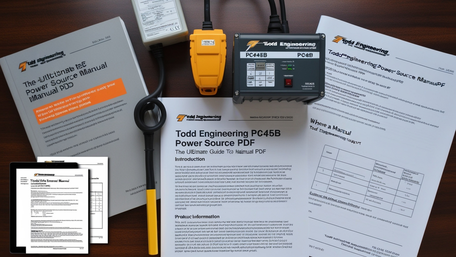 Todd Engineering PC45B Power Source Manual PDF